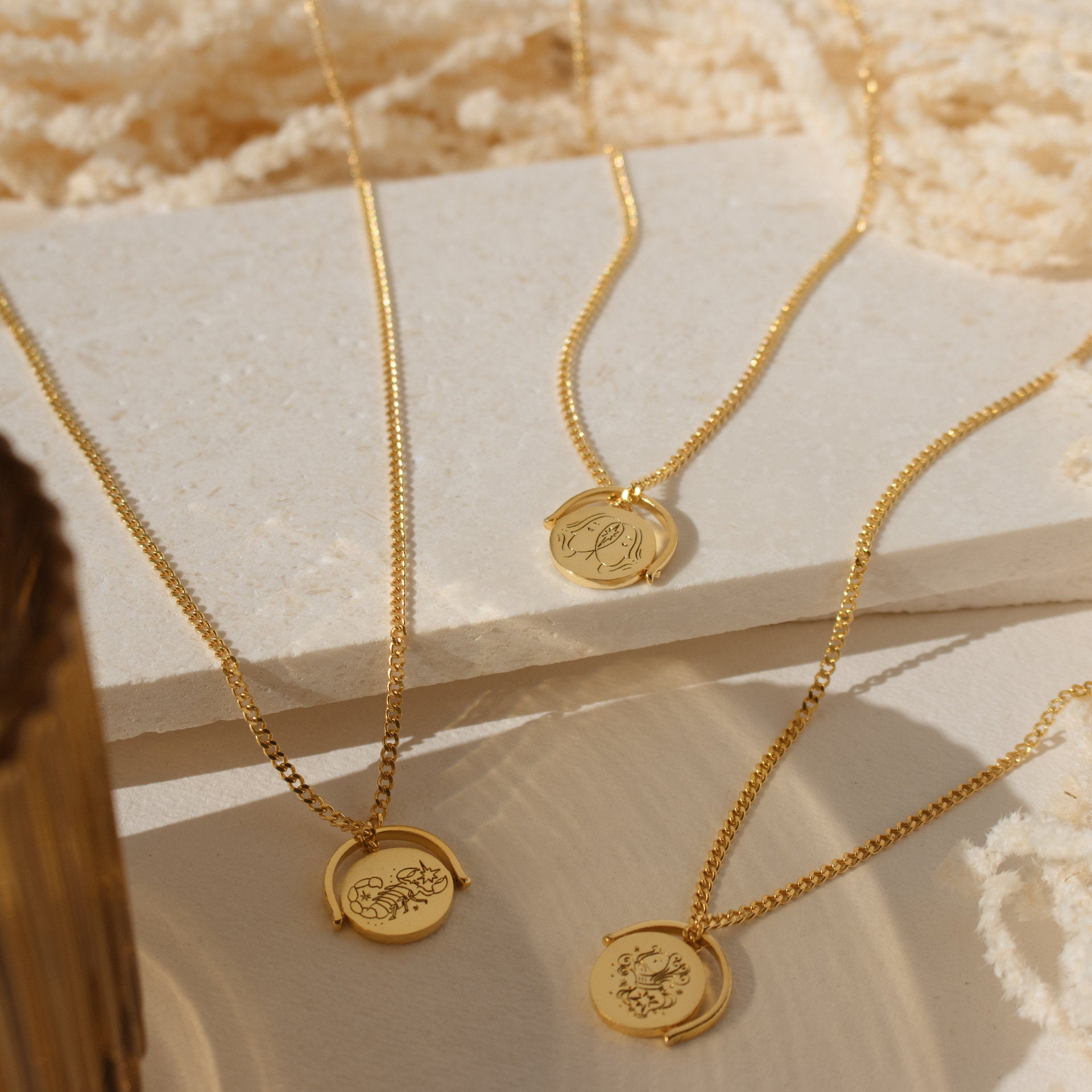 Wholesale 12 Constellation Oval Pendant Stainless Steel Necklace